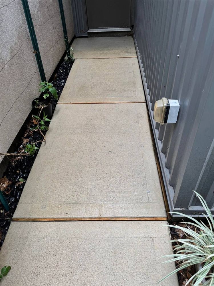 Walkway after cleaning