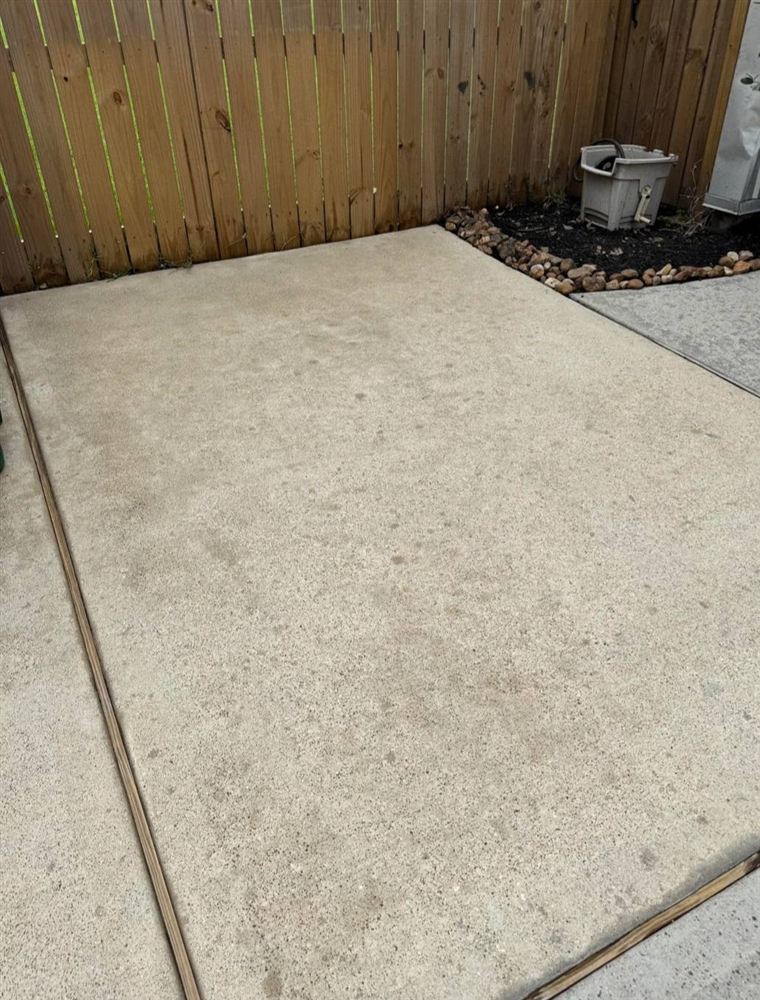 Patio after cleaning